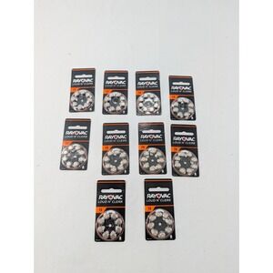 80 Batteries Rayovac Size 13 Loud N Clear Hearing Aid (10 Packs Of 8) Exp Nov/25